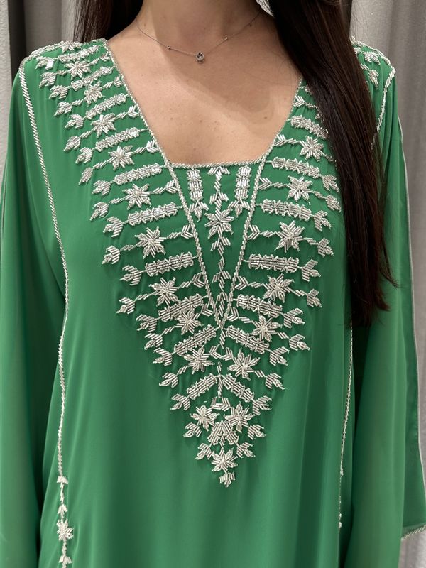 2 Pc Chiffon Handmade Embroidery